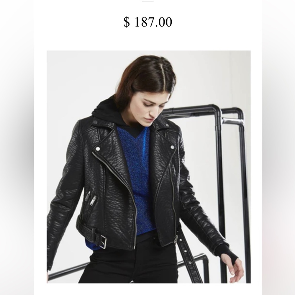 Eleven Paris Pistols vegan Leather Jacket, NWOT